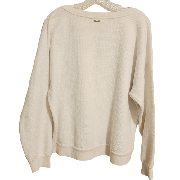 Marc NY Performance | Women's C'est La Vie Novelty Cream Sweatshirt (Size 2X) - Picture 13 of 13